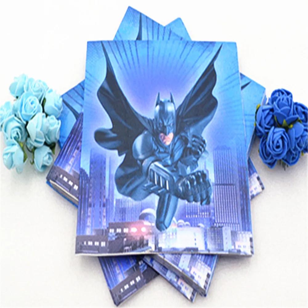 20pcs/lot Disposable Napkins Superhero Batman Kids Birthday Party Supplies Batman Event Party Supplies Party Decoration Set
20pcs/lot Disposable Napkins Superhero Batman Kids Birthday Party Supplies Batman Event Party Supplies Party Decoration Set