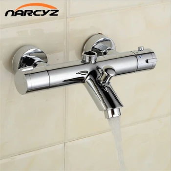 New Design Polished Chrome Solid Brass Bath Thermostatic Shower Faucet With Bend Angle AL-839B
New Design Polished Chrome Solid Brass Bath Thermostatic Shower Faucet With Bend Angle AL-839B