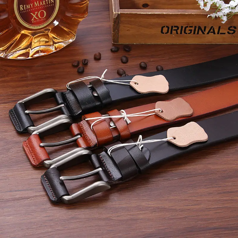 Genuine Leather Belt men plus size 130 cm Designer belts men high quality Classic pin buckle belts for women
Genuine Leather Belt men plus size 130 cm Designer belts men high quality Classic pin buckle belts for women