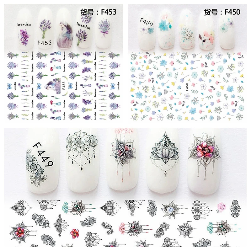 1 Sheet Mystical Lotus Flowers Lavender Floret Butterfly Pattern Self-adhesive Nail Art Stickers Decorations Sealed Packing F4X
1 Sheet Mystical Lotus Flowers Lavender Floret Butterfly Pattern Self-adhesive Nail Art Stickers Decorations Sealed Packing F4X
