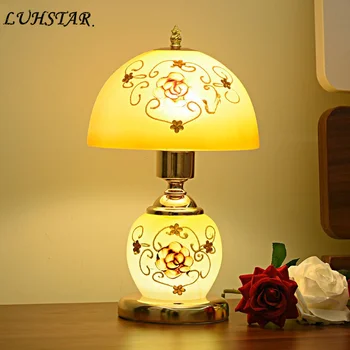 European Table Lamp Bedroom Bedside Lamp Wedding Romantic Modern Home Deco Glass Led Desk Lamp Art Deco Flower Light Fixtures
European Table Lamp Bedroom Bedside Lamp Wedding Romantic Modern Home Deco Glass Led Desk Lamp Art Deco Flower Light Fixtures