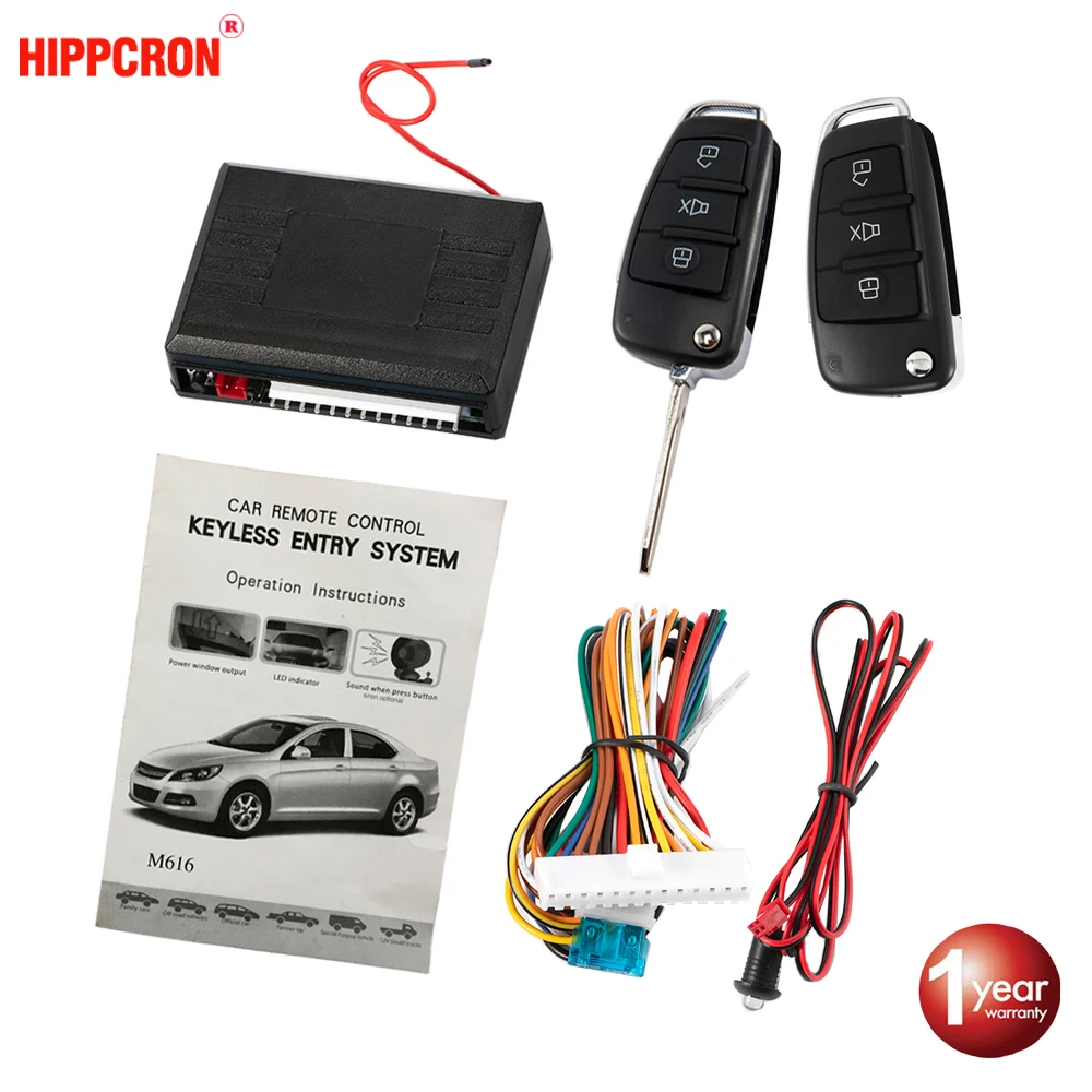 Hippcron Car Central Door Lock Auto Keyless Entry System Button Start Stop Keychain Central Kit Universal Car 12V
Hippcron Car Central Door Lock Auto Keyless Entry System Button Start Stop Keychain Central Kit Universal Car 12V