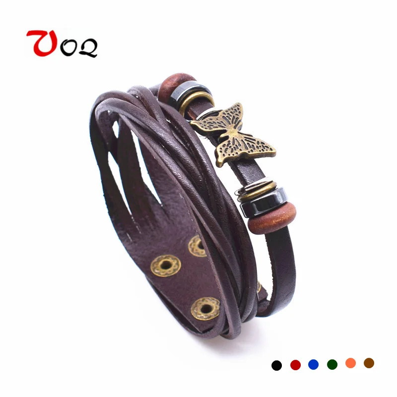VOQ Fashion Ladies Butterfly Bracelet Leather Wrap Bracelet Double Button Bracelet Jewelry
VOQ Fashion Ladies Butterfly Bracelet Leather Wrap Bracelet Double Button Bracelet Jewelry