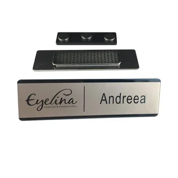 10pcs custom magnet staff name tag laser logo name badge magnetic with metal name plate 70X20mm
10pcs custom magnet staff name tag laser logo name badge magnetic with metal name plate 70X20mm