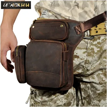 Real Leather Men Design Casual Messenger Crossbody Sling Bag Multifunction Fashion Waist Belt Pack Leg Drop Bag Pad Pouch 3108
Real Leather Men Design Casual Messenger Crossbody Sling Bag Multifunction Fashion Waist Belt Pack Leg Drop Bag Pad Pouch 3108