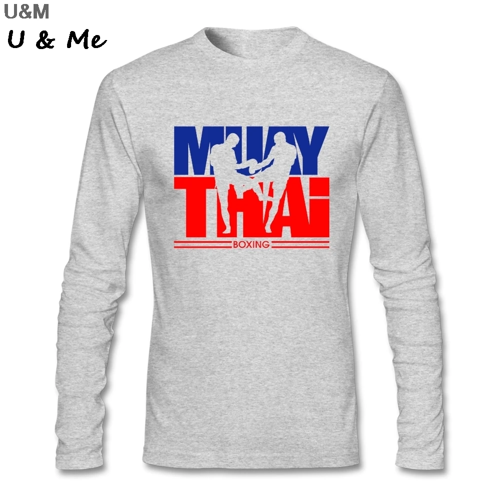 HU & GH Pro Club индивидуальная Футболка мужская Муай Тай с длинным рукавом боксингер