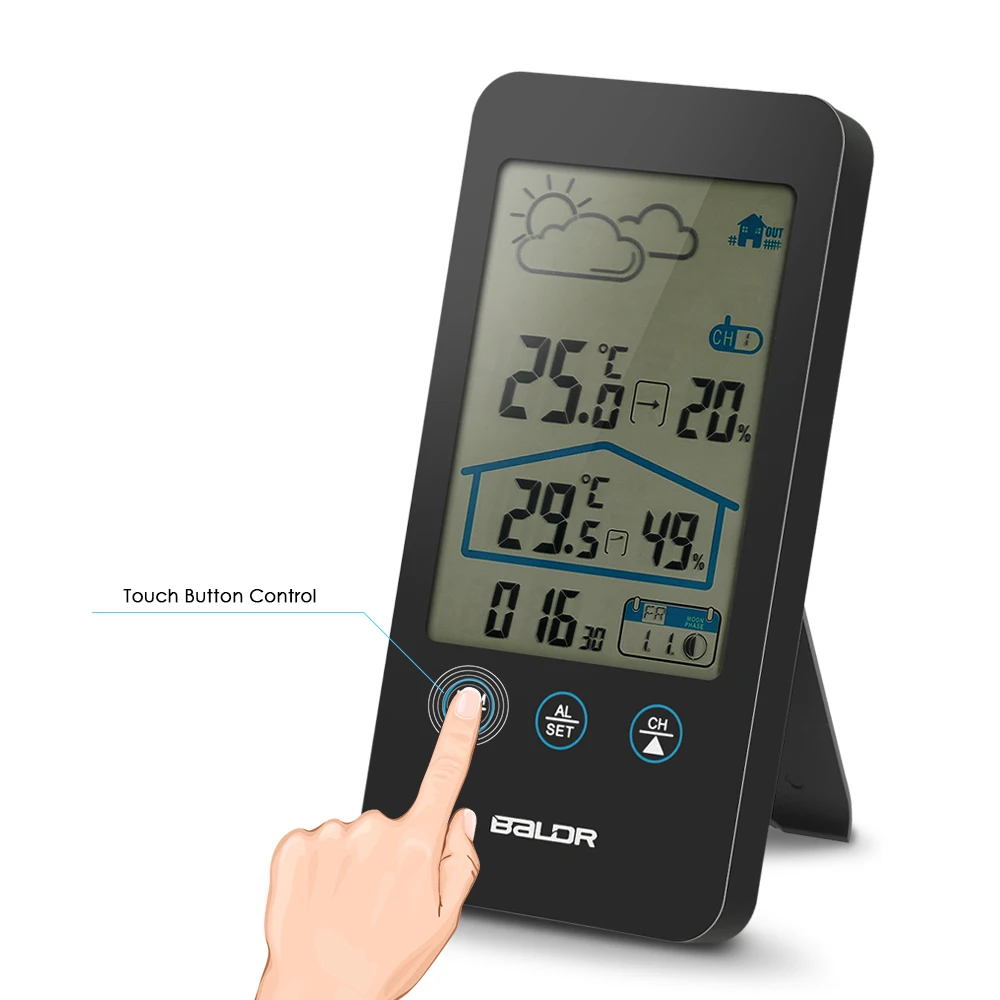 Screen Wireless Indoor Outdoor Weather Station Hygrometer Temperature Digital Clock Multifunctional Display Alarm Clock
Screen Wireless Indoor Outdoor Weather Station Hygrometer Temperature Digital Clock Multifunctional Display Alarm Clock