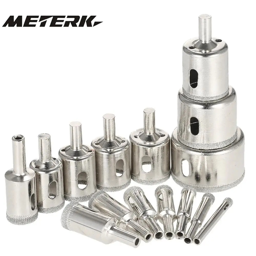 15pcs Diamond Coated Drill Bits Set Tile Marble Glass Ceramic Hole Saw Electric Drill Bits Power Tools 6-50mm Porcelain Drilling
15pcs Diamond Coated Drill Bits Set Tile Marble Glass Ceramic Hole Saw Electric Drill Bits Power Tools 6-50mm Porcelain Drilling