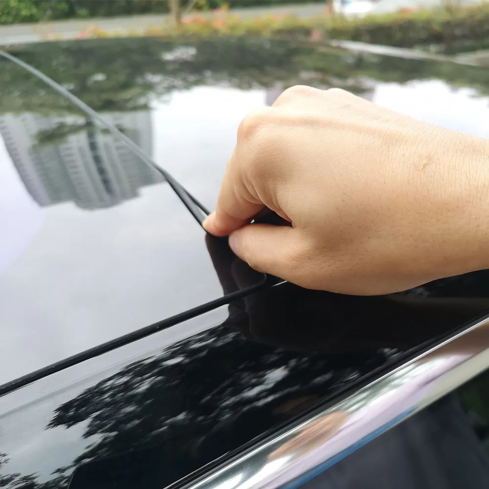 For Tesla Model 3 Car Windshield Roof Wind Guard Noise-reducing Seal Kit Weatherproof Durable Reflect Sealed Strips 2.8M | Автомобили и