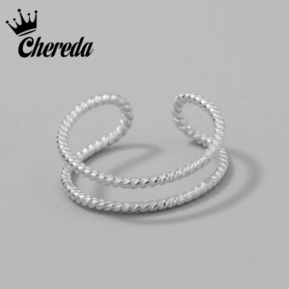 Chereda Vintage Style Adjustable Rings For Women Double Silver Plated Ring Finger Silver Color Wedding Engagement Jewelry
Chereda Vintage Style Adjustable Rings For Women Double Silver Plated Ring Finger Silver Color Wedding Engagement Jewelry