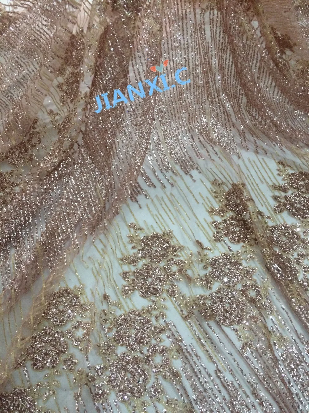 hot selling french net lace fabric JOY-72207 sparkly glued glitter african Tulle lace for women party dress
hot selling french net lace fabric JOY-72207 sparkly glued glitter african Tulle lace for women party dress