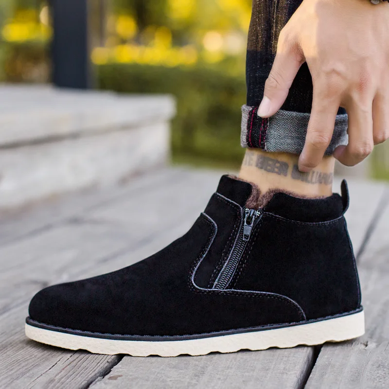 New Big Size Men Shoes Top Quality Winter Casual Mens Ankle Boots Warm Cheap Unisex Zipper Boots Leather Snows Boots Male
New Big Size Men Shoes Top Quality Winter Casual Mens Ankle Boots Warm Cheap Unisex Zipper Boots Leather Snows Boots Male