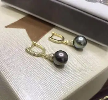 free shipping >>>>noble jewelry charming 10-11mm Tahitian round black green pearl earring 925s
free shipping >>>>noble jewelry charming 10-11mm Tahitian round black green pearl earring 925s