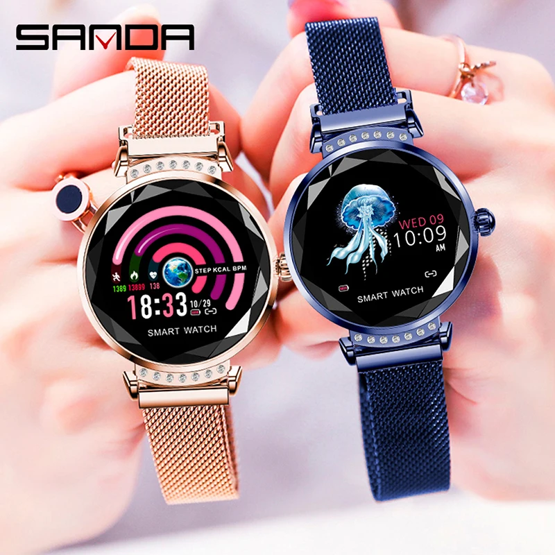 SANDA Sport Smart Watch Women 3D Diamond Glass Heart Rate Blood Pressure Sleep Monitor Pedometer Watch Smartwatch For Android mi
SANDA Sport Smart Watch Women 3D Diamond Glass Heart Rate Blood Pressure Sleep Monitor Pedometer Watch Smartwatch For Android mi