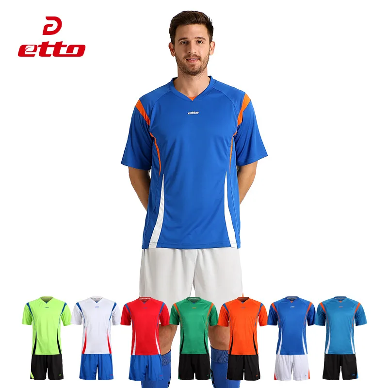 Etto Quality Patchwork Color Short-sleeved Jersey Soccer Sets Male Female Football Training Suits Team Uniforms Quick Dry HUC009
Etto Quality Patchwork Color Short-sleeved Jersey Soccer Sets Male Female Football Training Suits Team Uniforms Quick Dry HUC009