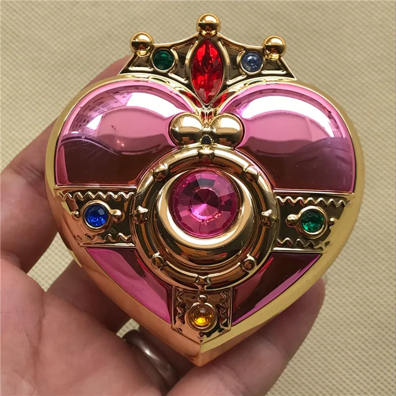 Cosplay Sailor Moon Tsukino Usagi Jewelry Box Heart Moon Makeup Powder Foundation Case Powder Make up Mirror Box
Cosplay Sailor Moon Tsukino Usagi Jewelry Box Heart Moon Makeup Powder Foundation Case Powder Make up Mirror Box