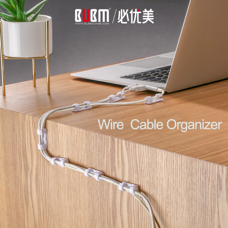 BUBM Adhesive Clip Wire Cable Organizer Desktop Work Place Management Cord USB Charging Data Line Telephone Winder Sleeve Holder
BUBM Adhesive Clip Wire Cable Organizer Desktop Work Place Management Cord USB Charging Data Line Telephone Winder Sleeve Holder