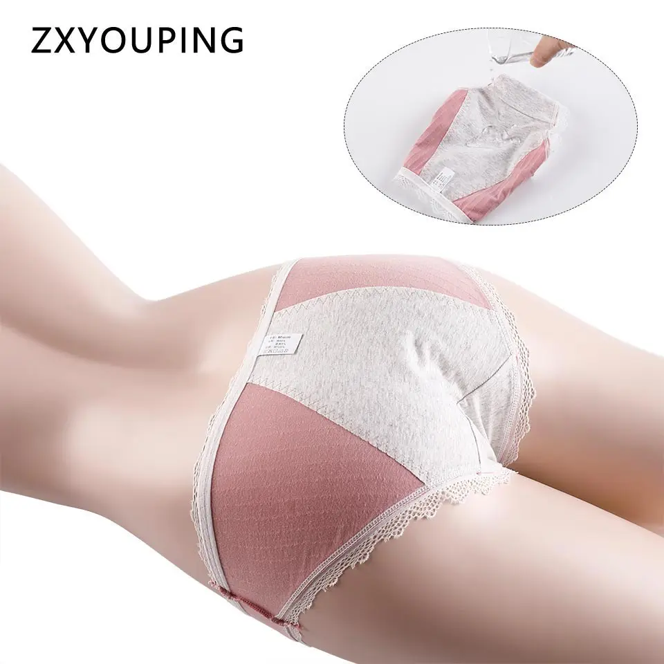 Sexy Women Lace Panties Leak Proof Menstrual Briefs Cotton Physiological Underwear Period Waterproof Pants Seamless Lingerie New
Sexy Women Lace Panties Leak Proof Menstrual Briefs Cotton Physiological Underwear Period Waterproof Pants Seamless Lingerie New
