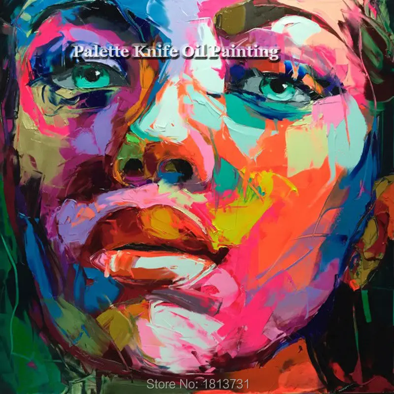 Hand painted Francoise Nielly Palette knife portrait Face Oil painting Character figure canva wall Art picture15-39
Hand painted Francoise Nielly Palette knife portrait Face Oil painting Character figure canva wall Art picture15-39