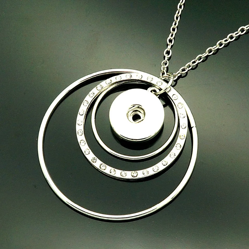 NEW Metal Charm beauty circles pendant necklace 60cm fit DIY 18MM snap buttons jewelry wholesale DJ0176
NEW Metal Charm beauty circles pendant necklace 60cm fit DIY 18MM snap buttons jewelry wholesale DJ0176
