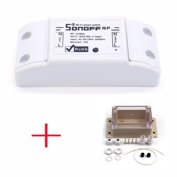 Sonoff RF WiFi Wireless Smart Switch Home With RF Receiver Remote Control Smart Timing Switch Wireless Control 433Mhz
Sonoff RF WiFi Wireless Smart Switch Home With RF Receiver Remote Control Smart Timing Switch Wireless Control 433Mhz