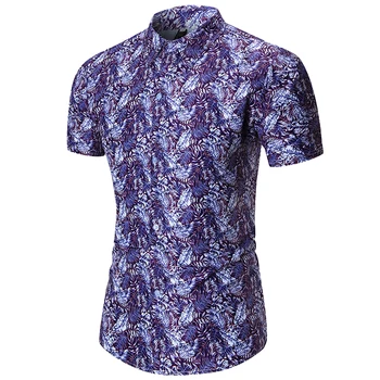 Brand 2018 Fashion Male Hawaiian Shirt Short-Sleeves Tops Fashion Casual Loose Floral Mens Dress Shirts Slim Men Shirt 2XL
Brand 2018 Fashion Male Hawaiian Shirt Short-Sleeves Tops Fashion Casual Loose Floral Mens Dress Shirts Slim Men Shirt 2XL