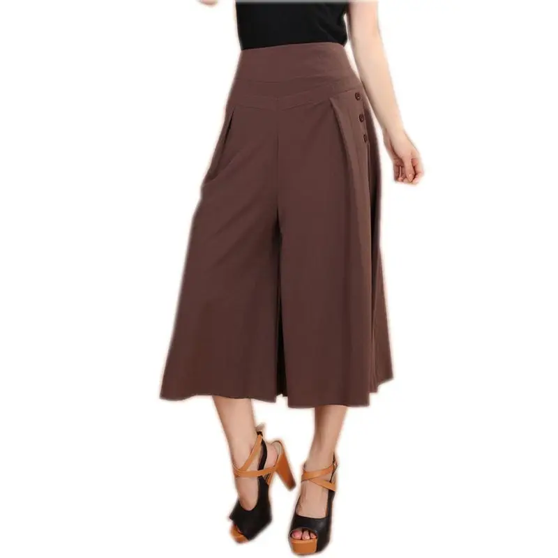 Брюки женские с широкими штанинами черные/белые/бежевые XL | Женская одежда