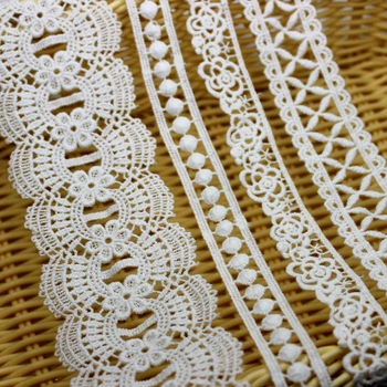 3 meters White Lace Trims Applique for Dress Garments Trimmings Ribbon Home Textiles Cotton Lace Fabric DIY Crafts 4 Models
3 meters White Lace Trims Applique for Dress Garments Trimmings Ribbon Home Textiles Cotton Lace Fabric DIY Crafts 4 Models