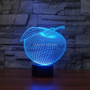 Creative 3D apple design colorful night light 7 color USB LED desk lamp as a gift or decoration
Creative 3D apple design colorful night light 7 color USB LED desk lamp as a gift or decoration