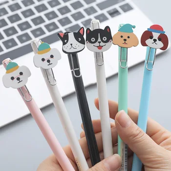 24 pcs/Lot Happy dog family gel pen 0.5mm fine Black color pens Office signature Stationery School Canetas escolar FB367
24 pcs/Lot Happy dog family gel pen 0.5mm fine Black color pens Office signature Stationery School Canetas escolar FB367