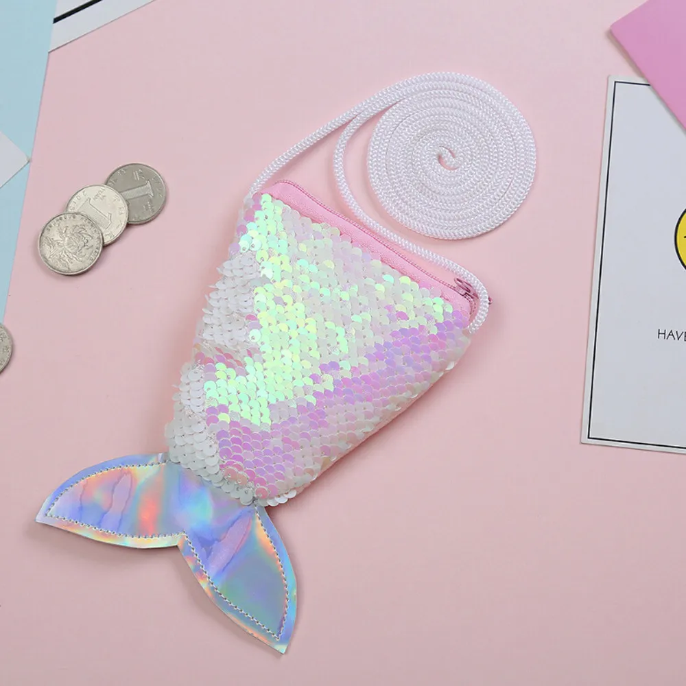 Women Mermaid Tail Sequins Coin Purse Girls Crossbody Bags Sling Money Change Card Holder Wallet Pouch Cute For Kids Gifts 711
Women Mermaid Tail Sequins Coin Purse Girls Crossbody Bags Sling Money Change Card Holder Wallet Pouch Cute For Kids Gifts 711