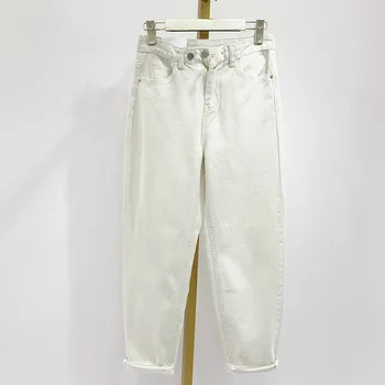 Spring White High Waist Thin Casual Harem Jeans for Girls Large Size Denim Jeans Female Streetwear Ladies Cowgirl Trousers Women
Spring White High Waist Thin Casual Harem Jeans for Girls Large Size Denim Jeans Female Streetwear Ladies Cowgirl Trousers Women