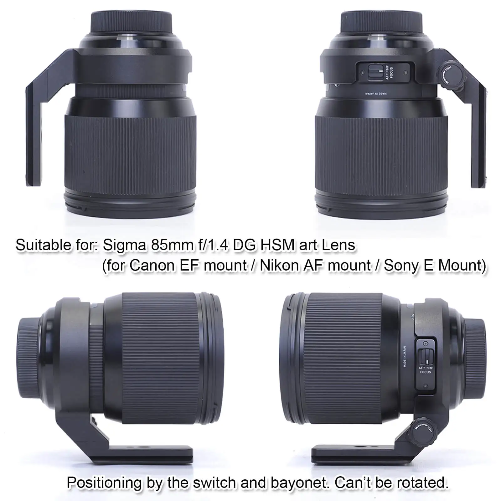 cincin penahan tripod lensa kerah dengan rilis cepat piring untuk sigma 85 mm f 1 4 dg hsm art lensa untuk canon ef nikon af sony e tripods aliexpress