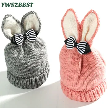 Fashion Baby Hats with Bowknot Autumn Winter Hat for Girls Kids Crochet Beanies Boys Caps with Bunny Ears Knit hats fit 0 to 3Y
Fashion Baby Hats with Bowknot Autumn Winter Hat for Girls Kids Crochet Beanies Boys Caps with Bunny Ears Knit hats fit 0 to 3Y