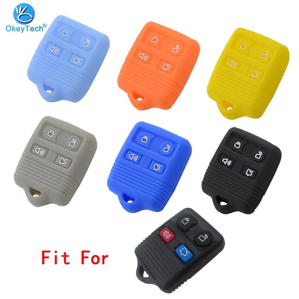 OkeyTech Silicone Cover 4 Button car Key case for Ford Focus 2 3 Complete Escape Mustang Thunderbird Lincoln Tow auto key holder
OkeyTech Silicone Cover 4 Button car Key case for Ford Focus 2 3 Complete Escape Mustang Thunderbird Lincoln Tow auto key holder