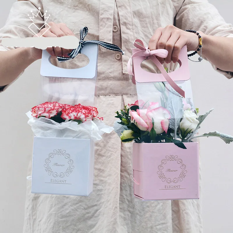 2 pcs Portable Transparent Flower Box Mother Teacher's Day Gift Box Flower Arrangement Flower Carnation Rose Flower Gift Box
2 pcs Portable Transparent Flower Box Mother Teacher's Day Gift Box Flower Arrangement Flower Carnation Rose Flower Gift Box