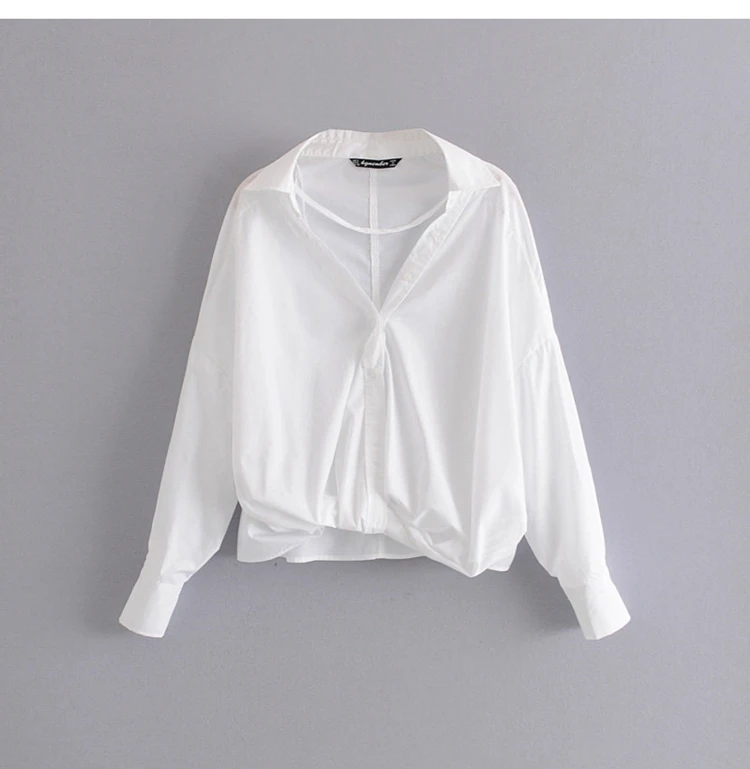 2019 Autumn bat shirt V-neck button-down shirt modis vadiming sheining zaraing women blouse kimono
2019 Autumn bat shirt V-neck button-down shirt modis vadiming sheining zaraing women blouse kimono