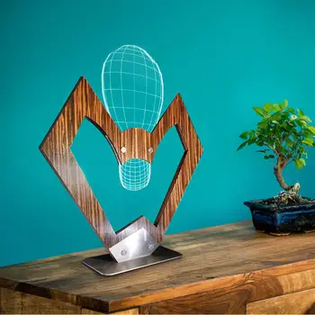 Sweat-heart Sign Bulb 3D Optical Illusion Desk Lamp Modern Wooden Table Visual Lamp Multicolored USB Home Decor With Luminous
Sweat-heart Sign Bulb 3D Optical Illusion Desk Lamp Modern Wooden Table Visual Lamp Multicolored USB Home Decor With Luminous
