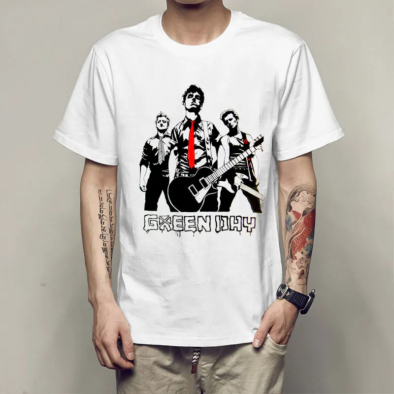 Mens & Womens White Color Green Days T-Shirt Short Sleeve Fist Green Days Band Top Tees Shirt
Mens & Womens White Color Green Days T-Shirt Short Sleeve Fist Green Days Band Top Tees Shirt