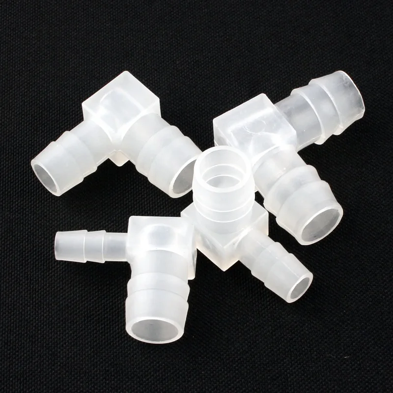 5x Plastic L-piece Elbow Hose Joiner 90 Degree Pipe Connector Plumbing Fittings
