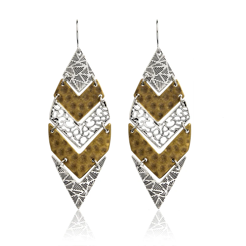 Geometry Arrow Drop Earrings Two-color Cross Antique And Bronze Earrings Bohemian Retro Gift Earring Jewelry
Geometry Arrow Drop Earrings Two-color Cross Antique And Bronze Earrings Bohemian Retro Gift Earring Jewelry