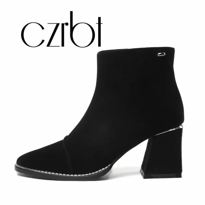 CZRBT 2018 stylish chunky heel women's new sheepskin women's boots anti-skid wear-resistant rubber sole women's shoes
CZRBT 2018 stylish chunky heel women's new sheepskin women's boots anti-skid wear-resistant rubber sole women's shoes
