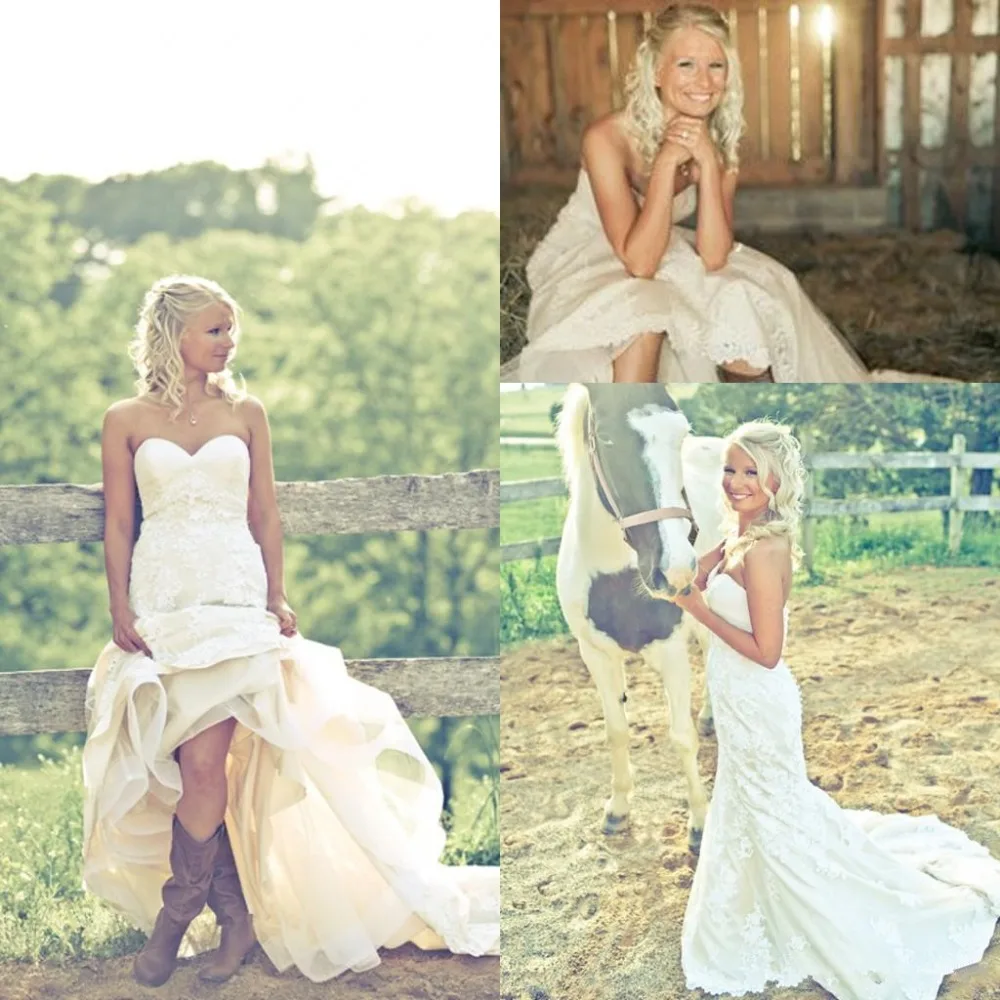 Bride in Cowgirl Boots Country Wedding Dresses 2019 Sweetheart Backless A-line Lace Wedding dress vestido de noiva bride gowns
Bride in Cowgirl Boots Country Wedding Dresses 2019 Sweetheart Backless A-line Lace Wedding dress vestido de noiva bride gowns