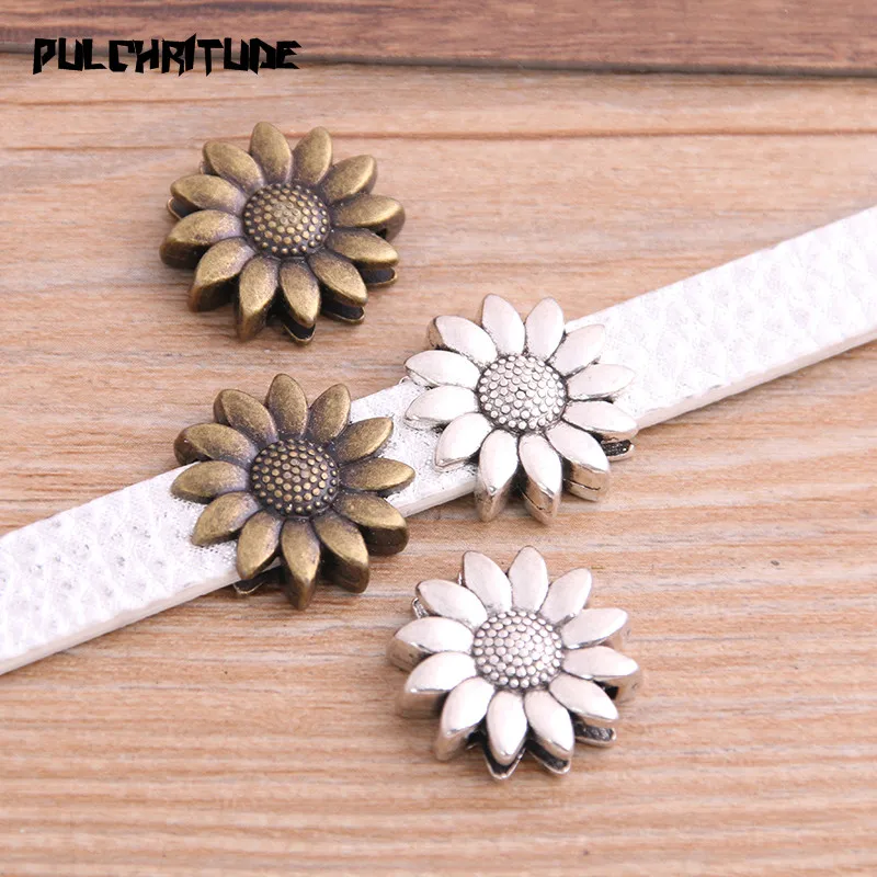 6pcs Two Color Sunflower Wheel Spacers Adapters Slider Spacer Jewelry Material Spacers For Jewelry Making For 10mm Leather Cord
6pcs Two Color Sunflower Wheel Spacers Adapters Slider Spacer Jewelry Material Spacers For Jewelry Making For 10mm Leather Cord