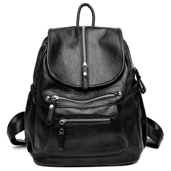 Fashion Wild Casual Soft Leather Ladies Travel Backpack Leisure Travel Bag Wild Textured Backpack
Fashion Wild Casual Soft Leather Ladies Travel Backpack Leisure Travel Bag Wild Textured Backpack