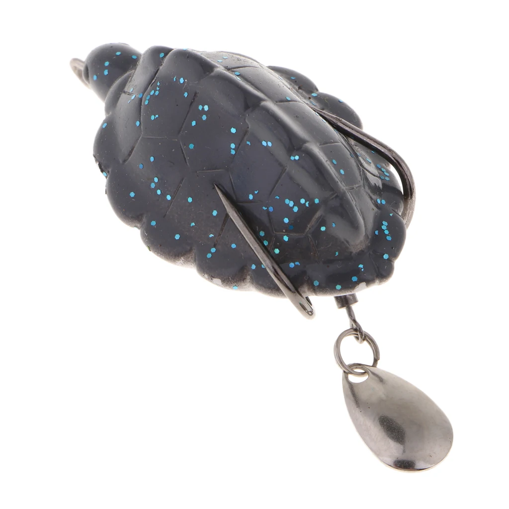 Soft Silicone Frog Lure 5.5cm 13.6g Snakehead Baits Topwater Simulation Fishing Lures with Spoon