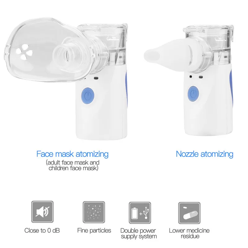 USB Rechargeable Mesh Nebulizer with 2 Masks Pocket Mini Personal Steam Inhaler Medicine for Kid Asthma Steam Vaporizer Health
USB Rechargeable Mesh Nebulizer with 2 Masks Pocket Mini Personal Steam Inhaler Medicine for Kid Asthma Steam Vaporizer Health