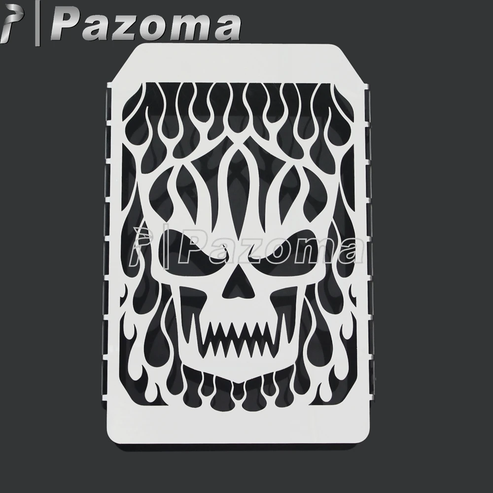 Skull Style Stainless Steel Motorcycle Motorbike Radiator Grill Guard Water Cooler Grille Protector For Kawasaki Vulcan VN 1500
Skull Style Stainless Steel Motorcycle Motorbike Radiator Grill Guard Water Cooler Grille Protector For Kawasaki Vulcan VN 1500