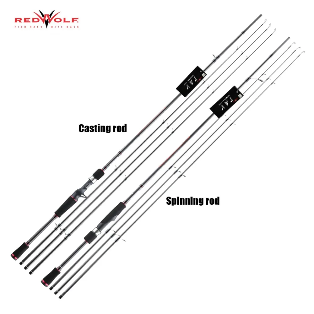 Original RedWolf TAV Carbon Spinning Casting Fishing Rod 1.98M 2.13M 2.44M M MH ML Power Ultralight 3 Tips Rod With EVA Grip
Original RedWolf TAV Carbon Spinning Casting Fishing Rod 1.98M 2.13M 2.44M M MH ML Power Ultralight 3 Tips Rod With EVA Grip