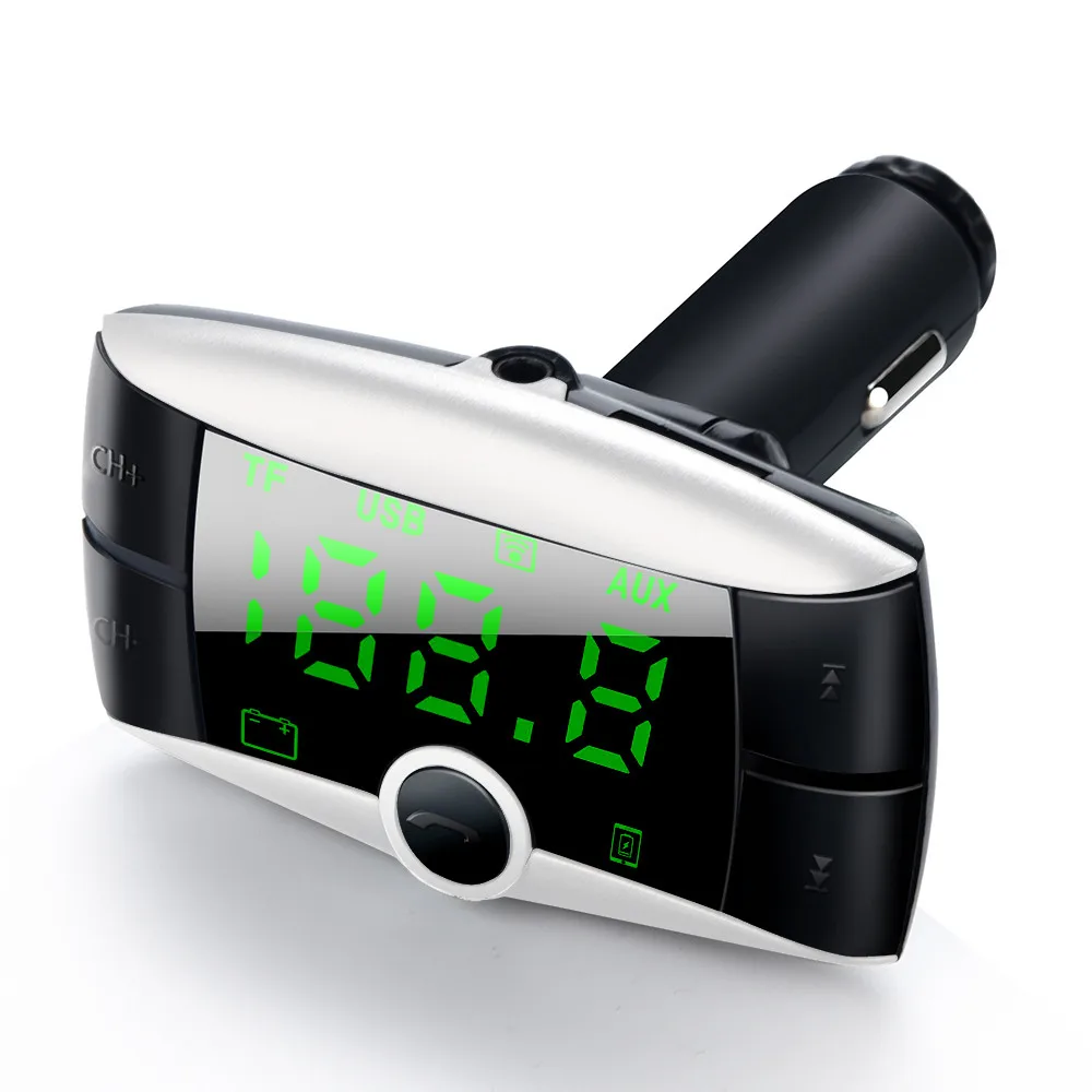 FM Transmitter Aux Modulator Bluetooth Handsfree Car Kit Car Audio MP3 Player With 3.1A Quick Charge Dual USB Car Charger #T2
FM Transmitter Aux Modulator Bluetooth Handsfree Car Kit Car Audio MP3 Player With 3.1A Quick Charge Dual USB Car Charger #T2